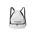 Sports fitness backpack, wet and dry separation swimming backpack purse, short trip waterproof portable backpack