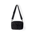 Women's bag simple tooling shoulder Crossbody bag, small pleated stylish casual nylon bag, small square purse
