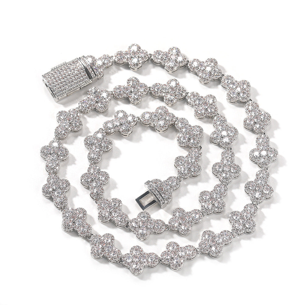 diamond necklace cross moissanite chain