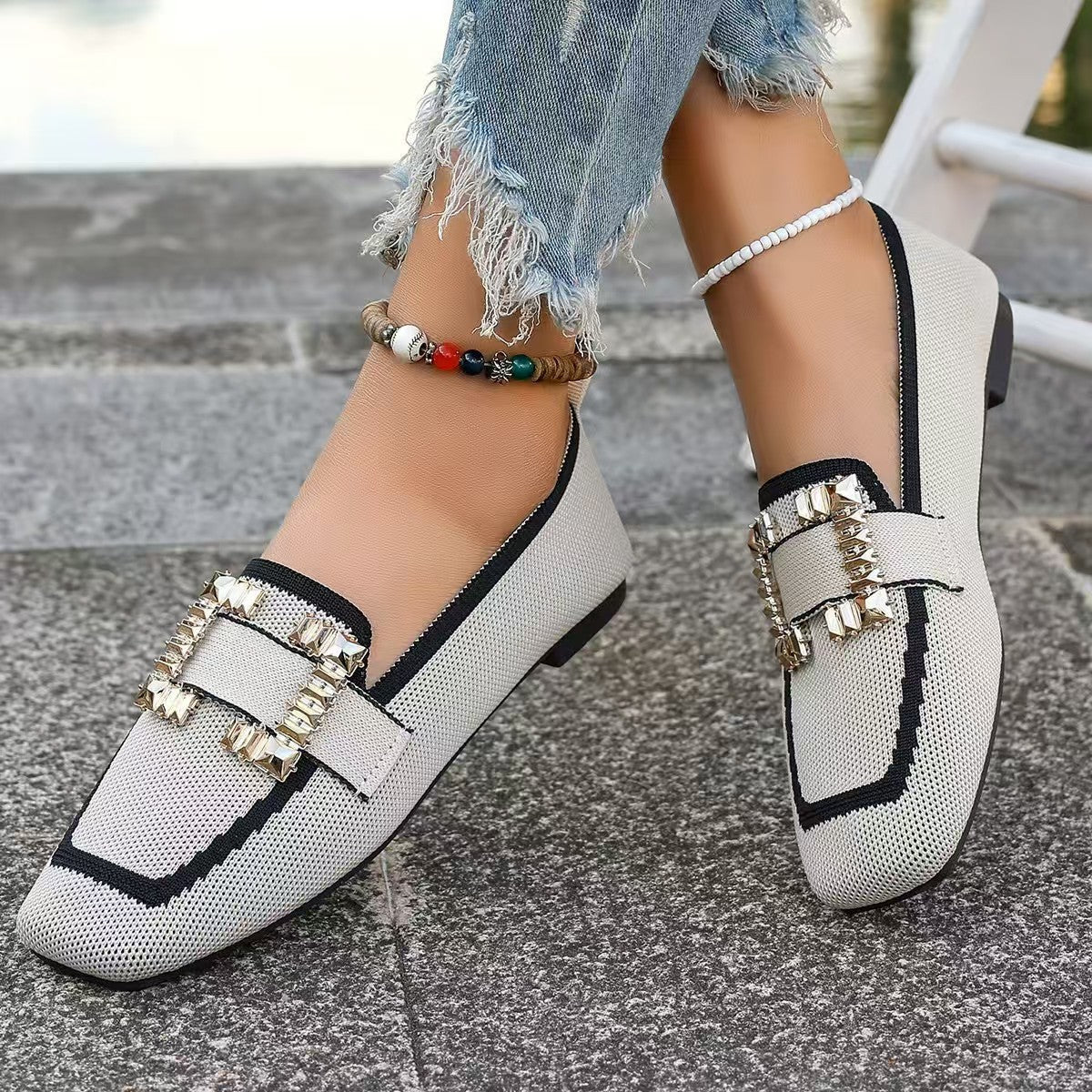 Vintage Suede Round-Toe Gommino Loafers — Women’s Driving Style