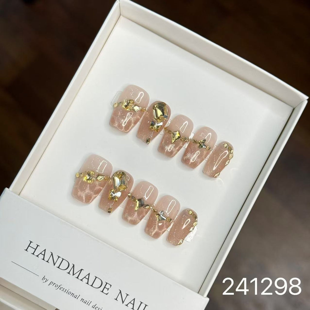 1030- Handmade press on nails fake nails removable