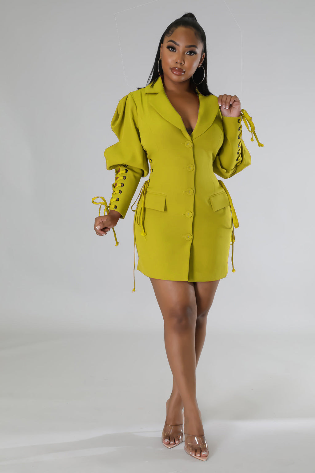 Women Clothing Autumn Winter Sexy Tied Dress