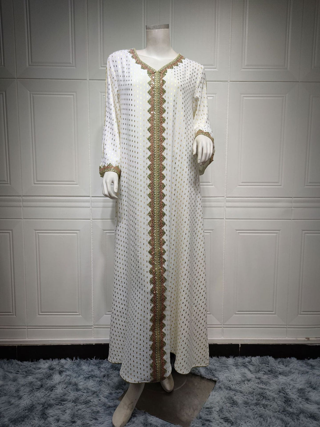 Middle East Women Clothing Autumn Gilding Muslim Gown