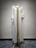 Middle East Women Clothing Autumn Gilding Muslim Gown
