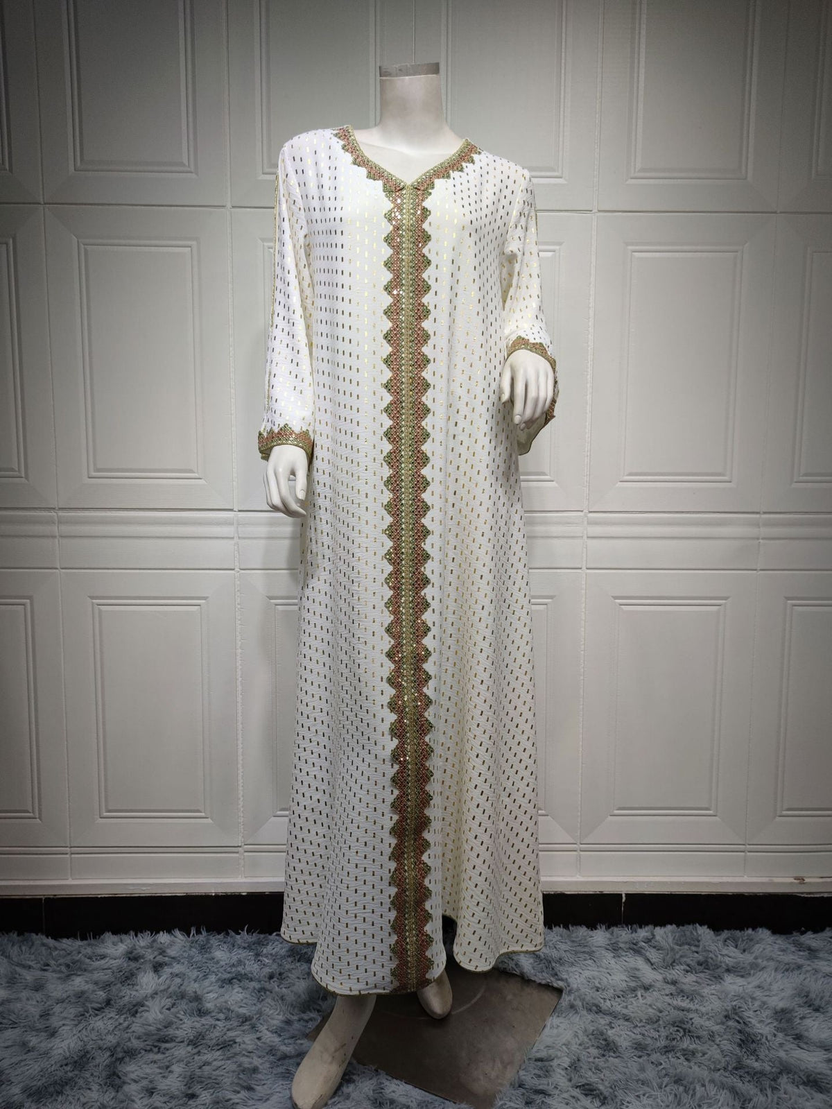 Middle East Women Clothing Autumn Gilding Muslim Gown