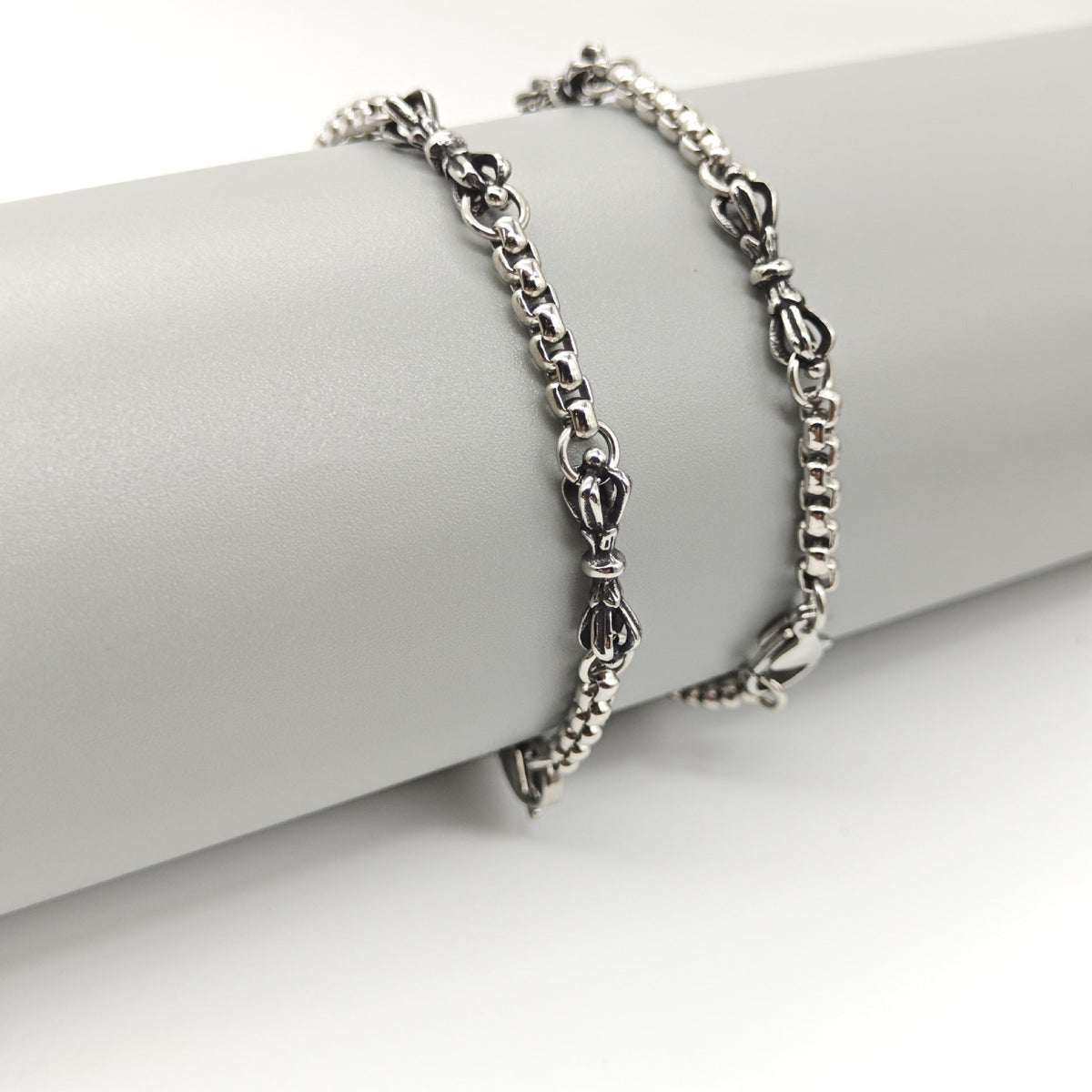 Vajra stainless steel retro simple bracelet