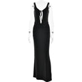 Summer Arrival Strap Dress Women Sexy Backless Hollow Out Cutout Pleated Dress