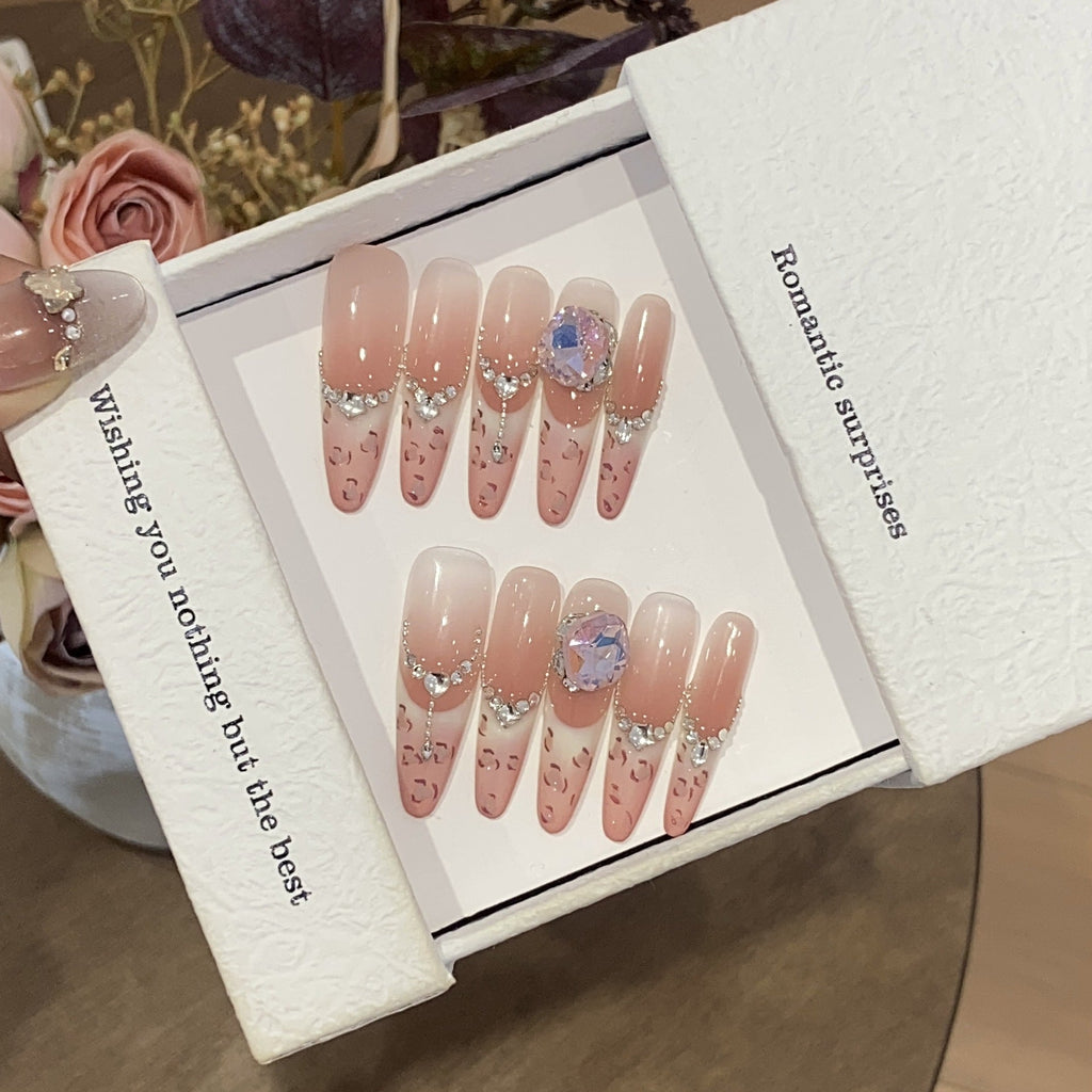 1034- Handmade press on nails fake nails removable