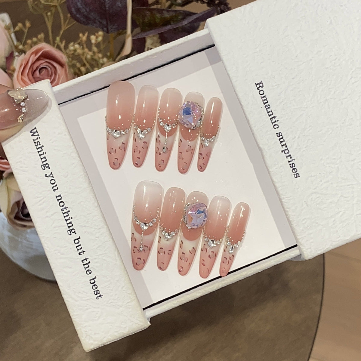 1034- Handmade press on nails fake nails removable