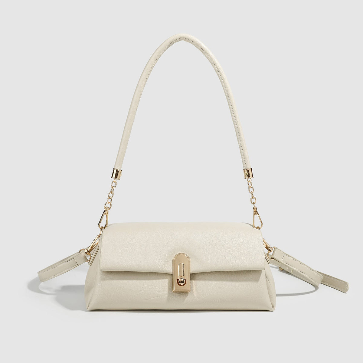 Small shoulder bag for women, fashionable glacier white underarm bag, versatile commuter Crossbody bag for women small