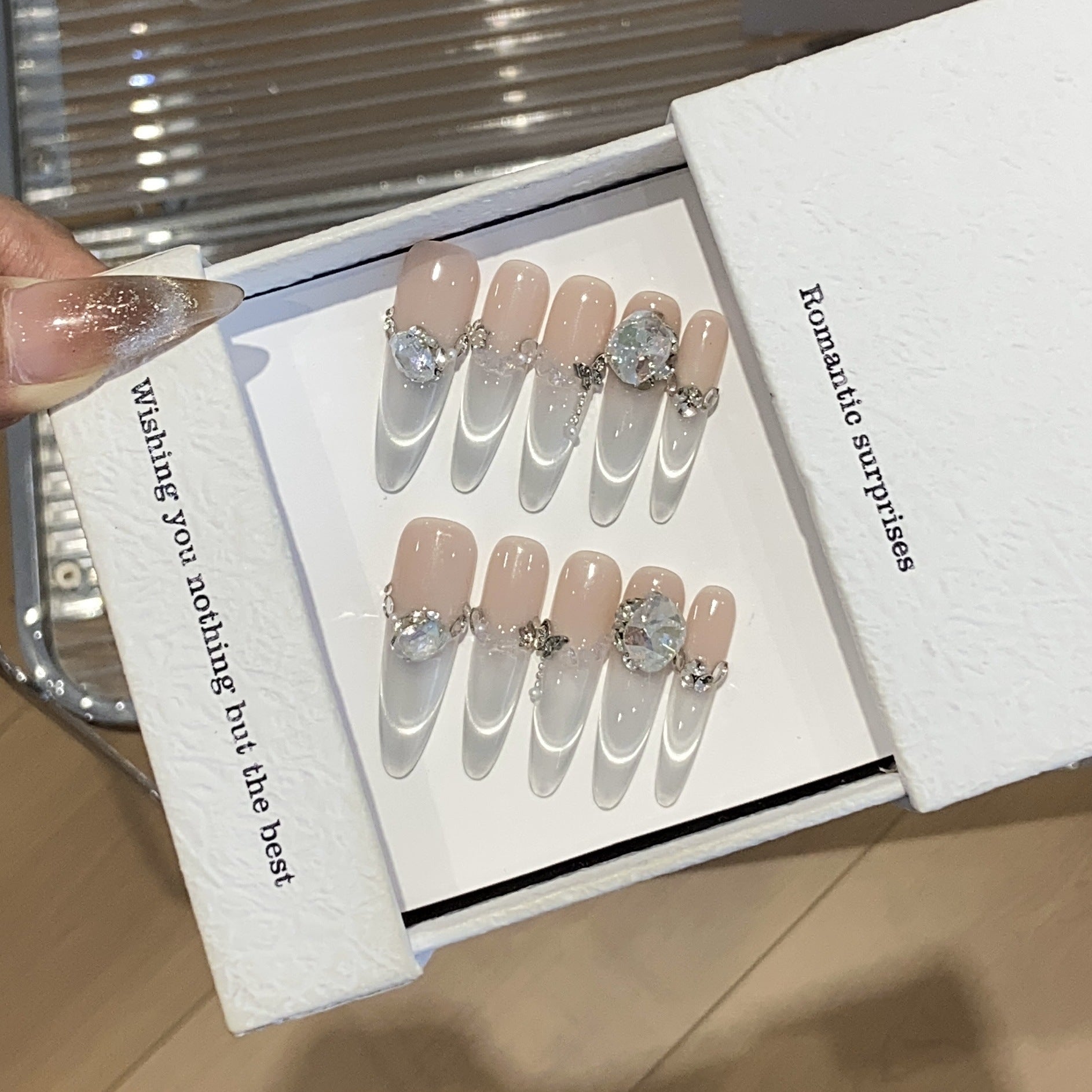 1034- Handmade press on nails fake nails removable