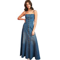 Women Sling Breasted Sexy Denim Dress