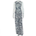 Women Streetwear Printed Leopard Print Hip Dress Cross Strap Sleeveless Slim Dress