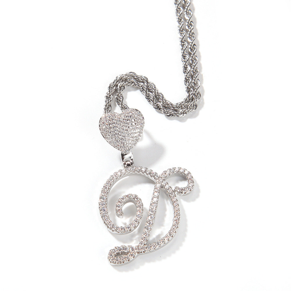 mens gold chain love button head floral necklace