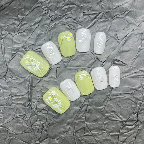 1003- Handmade press on nails fake nails removable