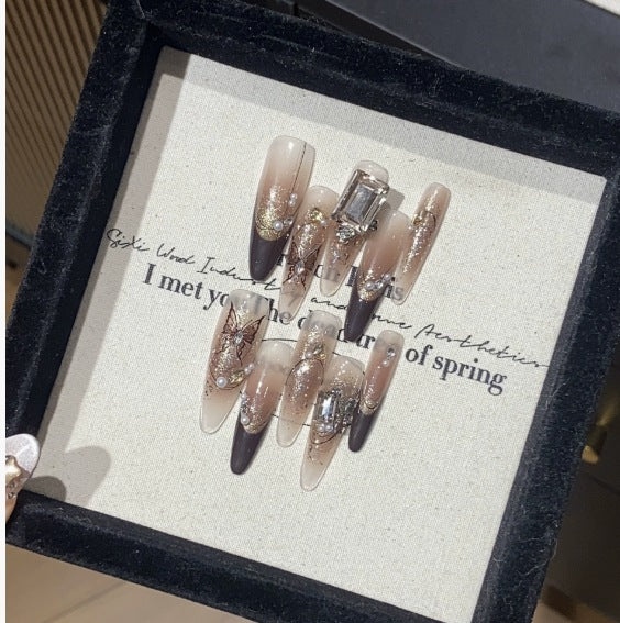 1033- Handmade press on nails fake nails removable