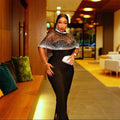 Dress with Cloak Two Piece Women Clothing
