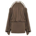 Sexy off Shoulder Backless Irregular Asymmetric Design Short Loose Batwing Sleeve Dress for Women