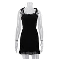 Summer Sexy off Neck Short Strap Dress for Women High Waist Hip