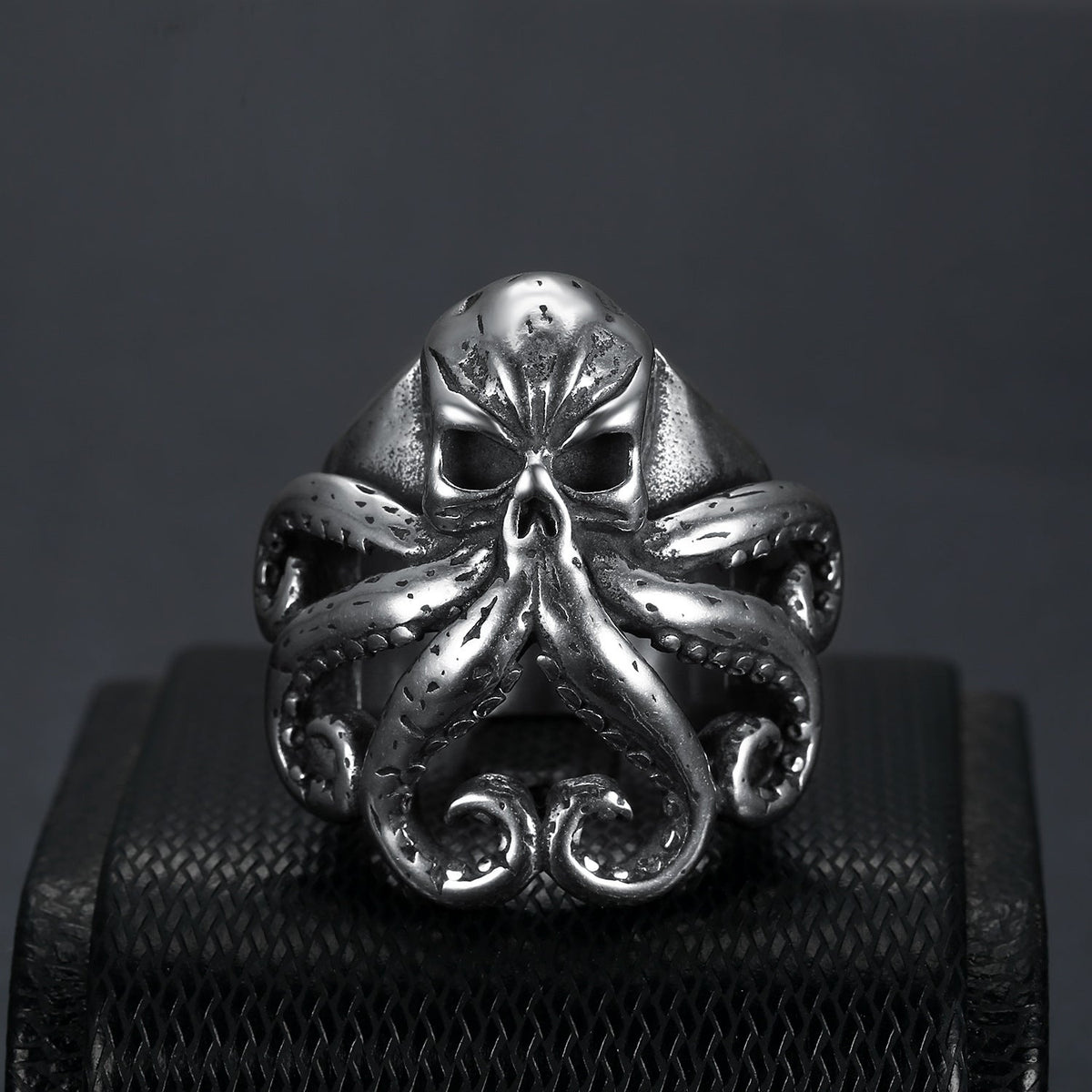 Pirate octopus tentacle punk style ring