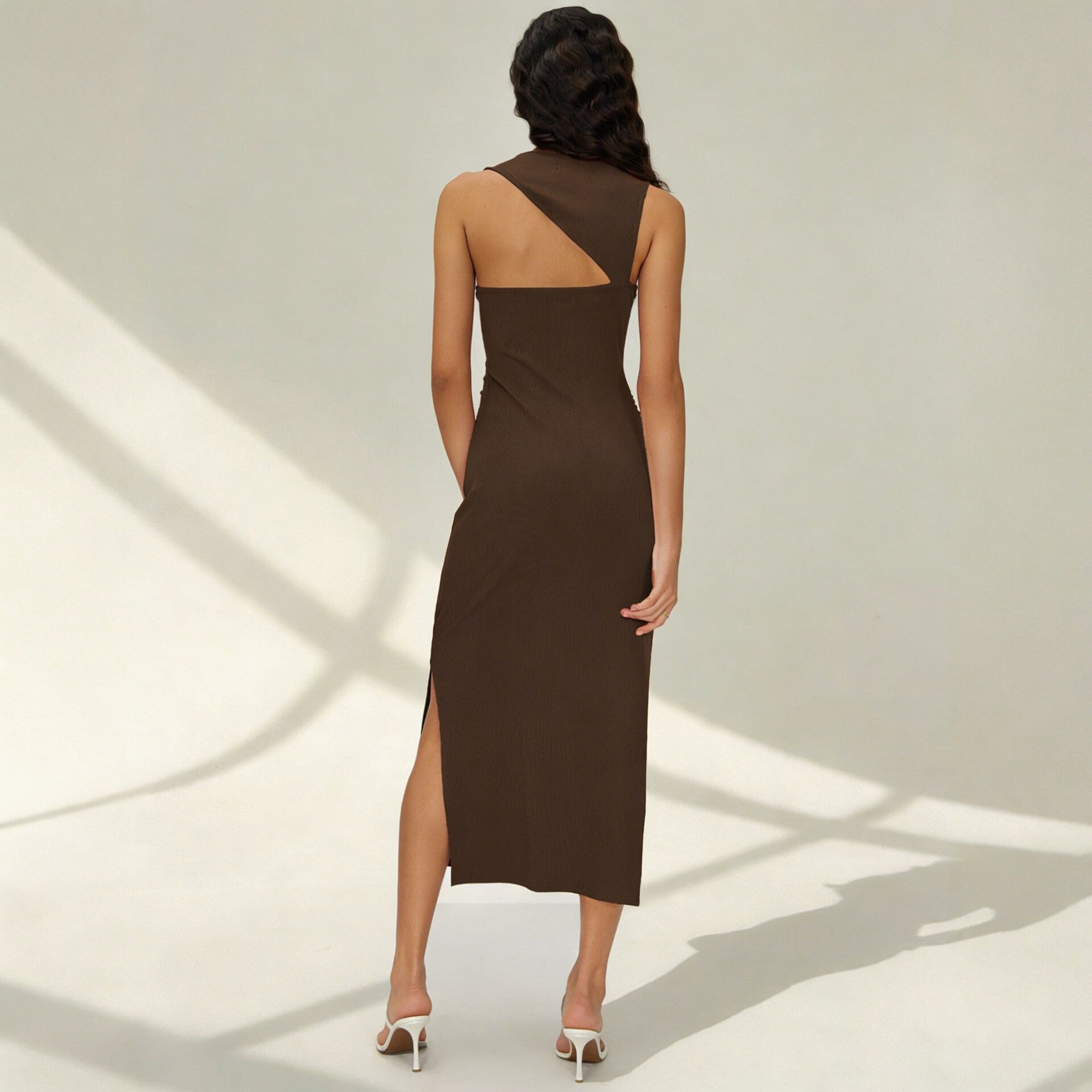 Arrival Summer Dress Waist Tight Slimming Slit Design Women Summer Dress