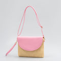 Holiday straw bag, small solid color shoulder bag, small crossbody beach bag, seaside beach bag evening clutch woven bag women