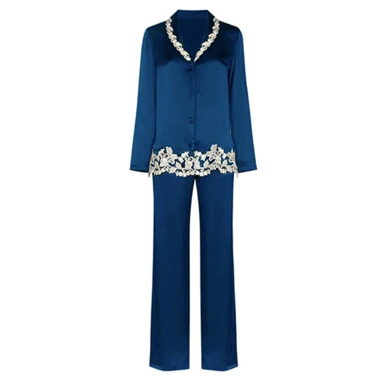 Women’s 2-Piece Mulberry Silk Pajama Set Silk Nightwear