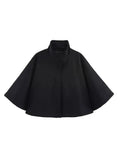 High-Neck Cropped Autumn Outerwear