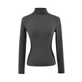 Women High Neck Slim Fit Fleece Base Layer Top
