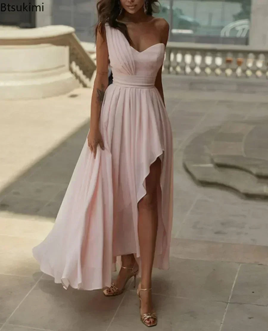 2025 Women's Sexy Evening Party Dress Chic Gala Graduation Dresses Luxury Formal Occasion Bridesmaid Gown Dress Female Vestidos