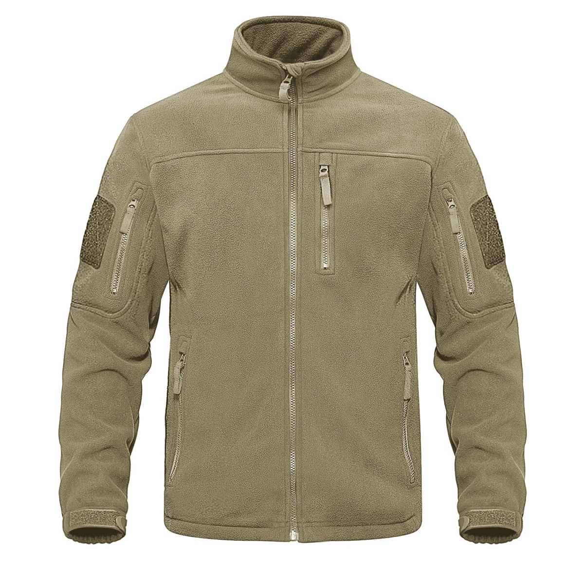 Full Zip Up Tactical Army Fleece Jacket Military Thermal Warm Outwear Windbreaker