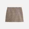 Women's Brown A-Line Midi Skirt