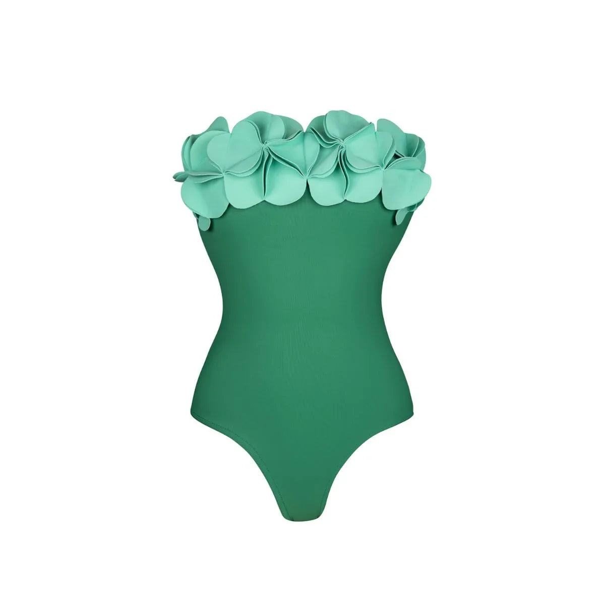 2Pcs Laser Flower Swimsuit Sexy Women Bikini Bandeau Biquini Female Push Up Swimwear Ptachwork Bathing Suits Bodysuit Beachwear