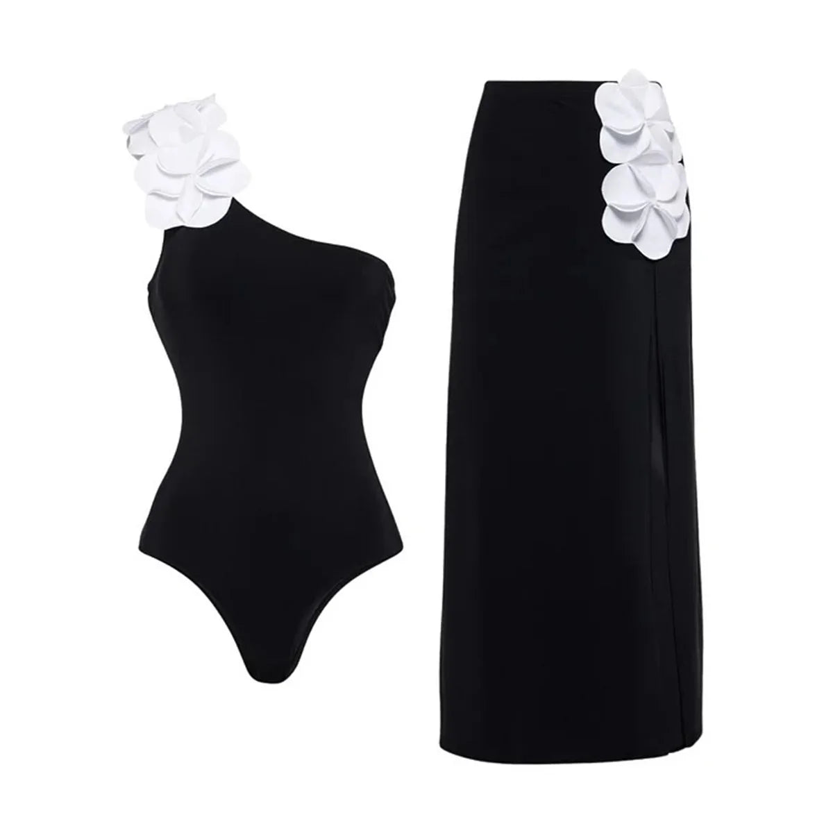 2Pcs Laser Flower Swimsuit Sexy Women Bikini Bandeau Biquini Female Push Up Swimwear Ptachwork Bathing Suits Bodysuit Beachwear