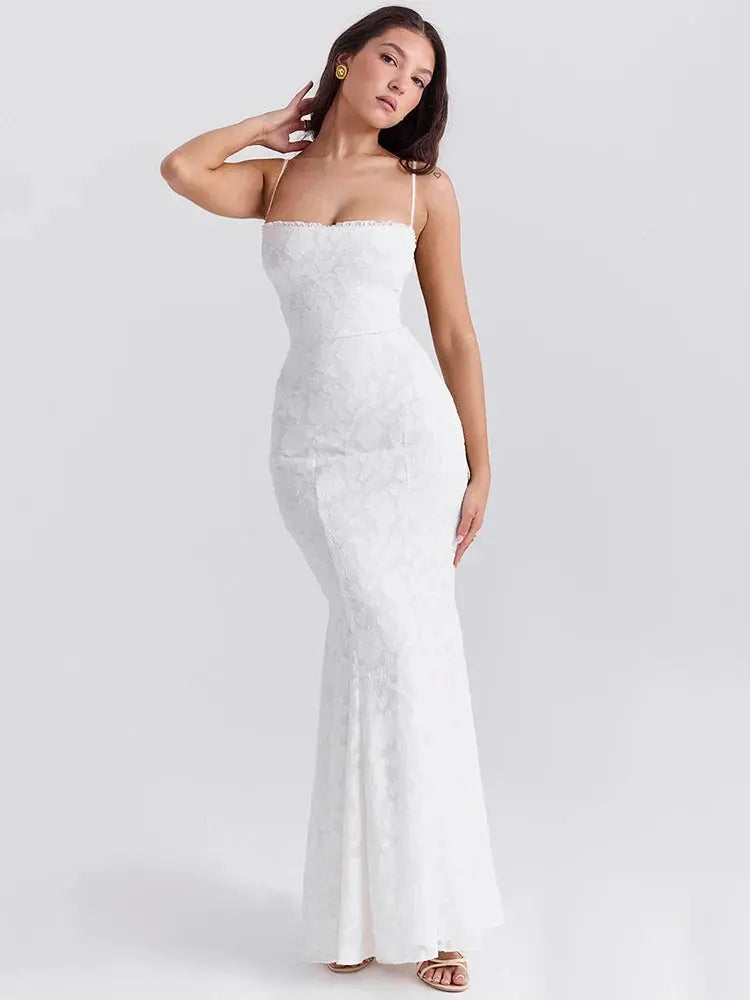 White Sleeveless with Lace-Up Back