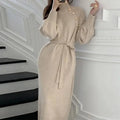 Elegant Knee-Length Autumn/Winter Knit