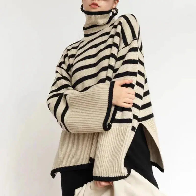The New Striped Turtleneck Sweater for Fall & Winter