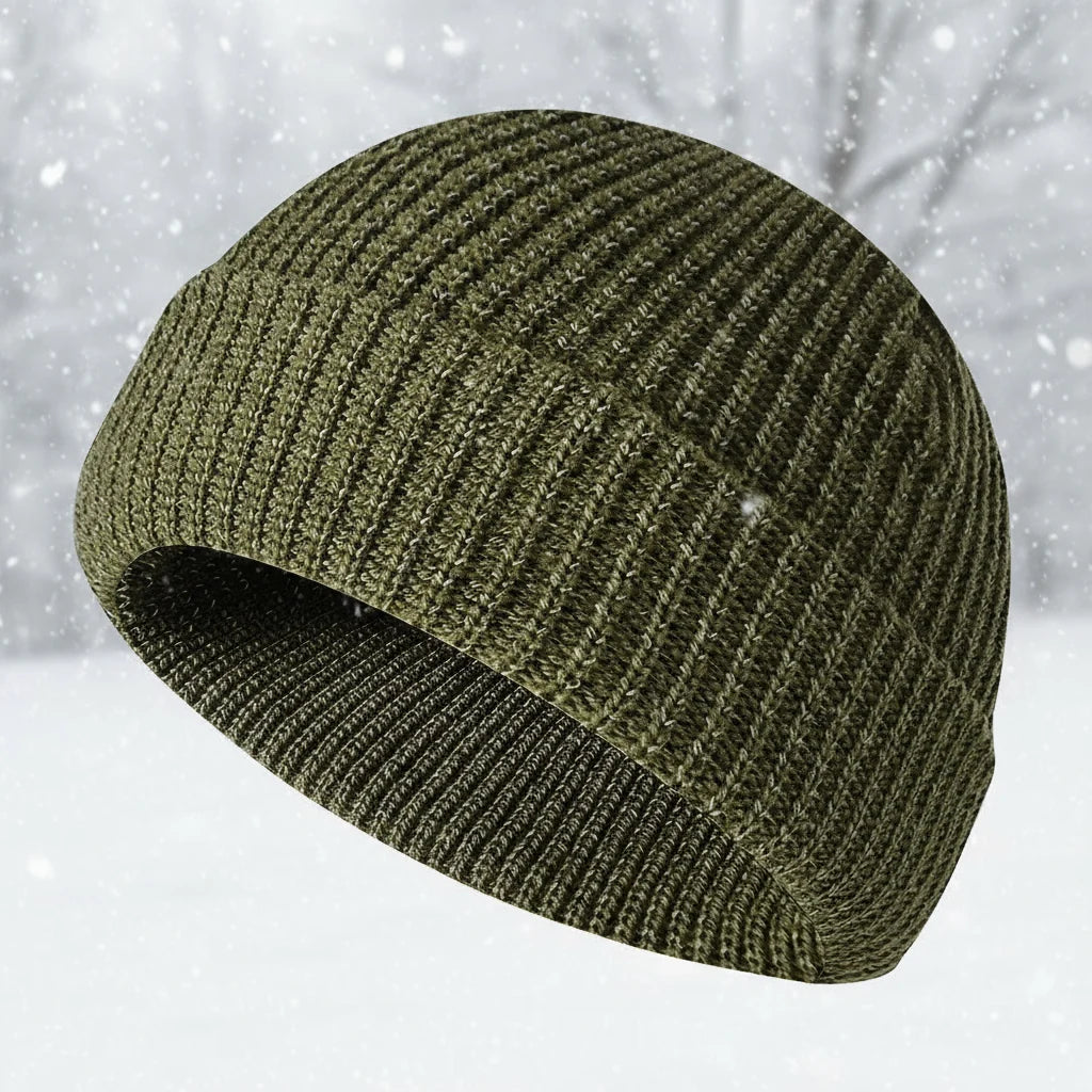 Unisex Winter Reflective Beanie – High Visibility Noctilucent Knit Hat