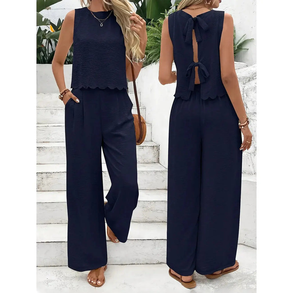 Casual Women's Tank Top & Trousers Set