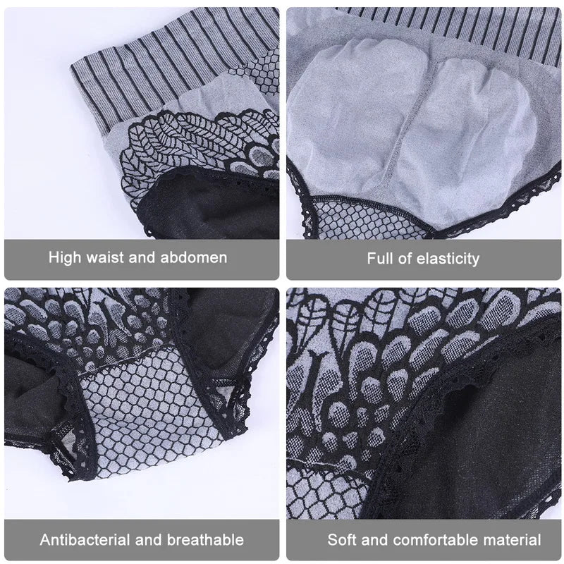 Women High Waist Shaping Panties Breathable Body Shaper Slimming Tummy Underwear Butt Lifter Seamless Panties Shaperwear