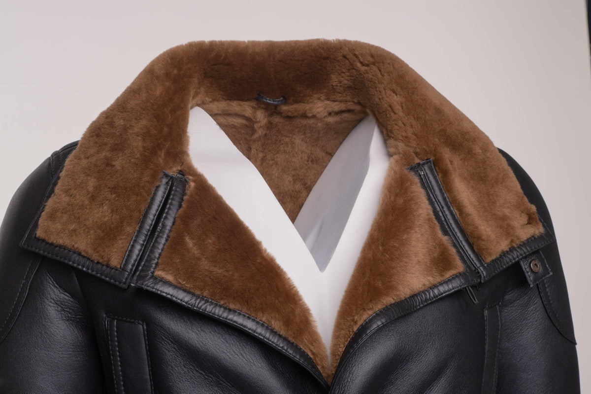 Real Shearling Trench Coat Inspired by Ryan Gosling’s Blade Runner 2049