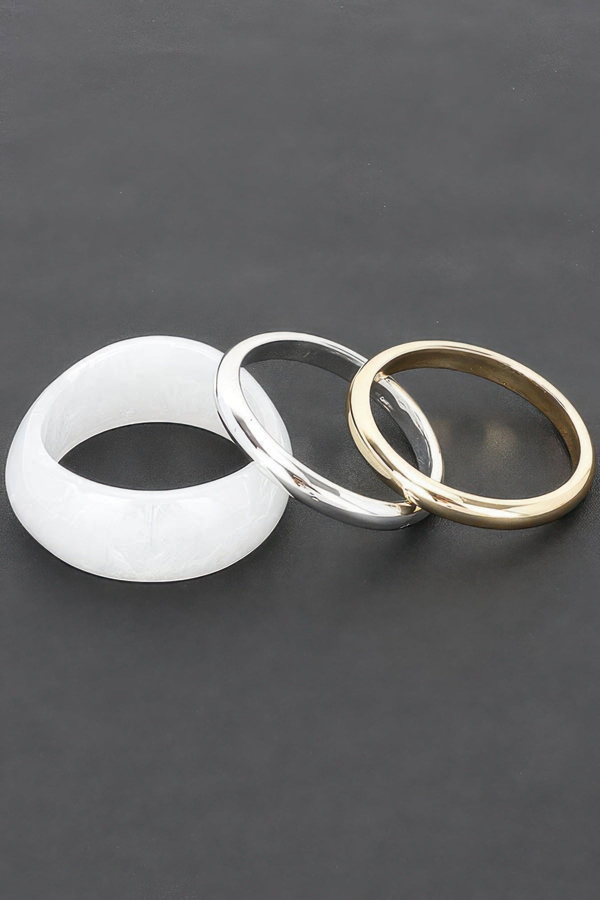 Multi Resin And Ccb Bangle Bracelet