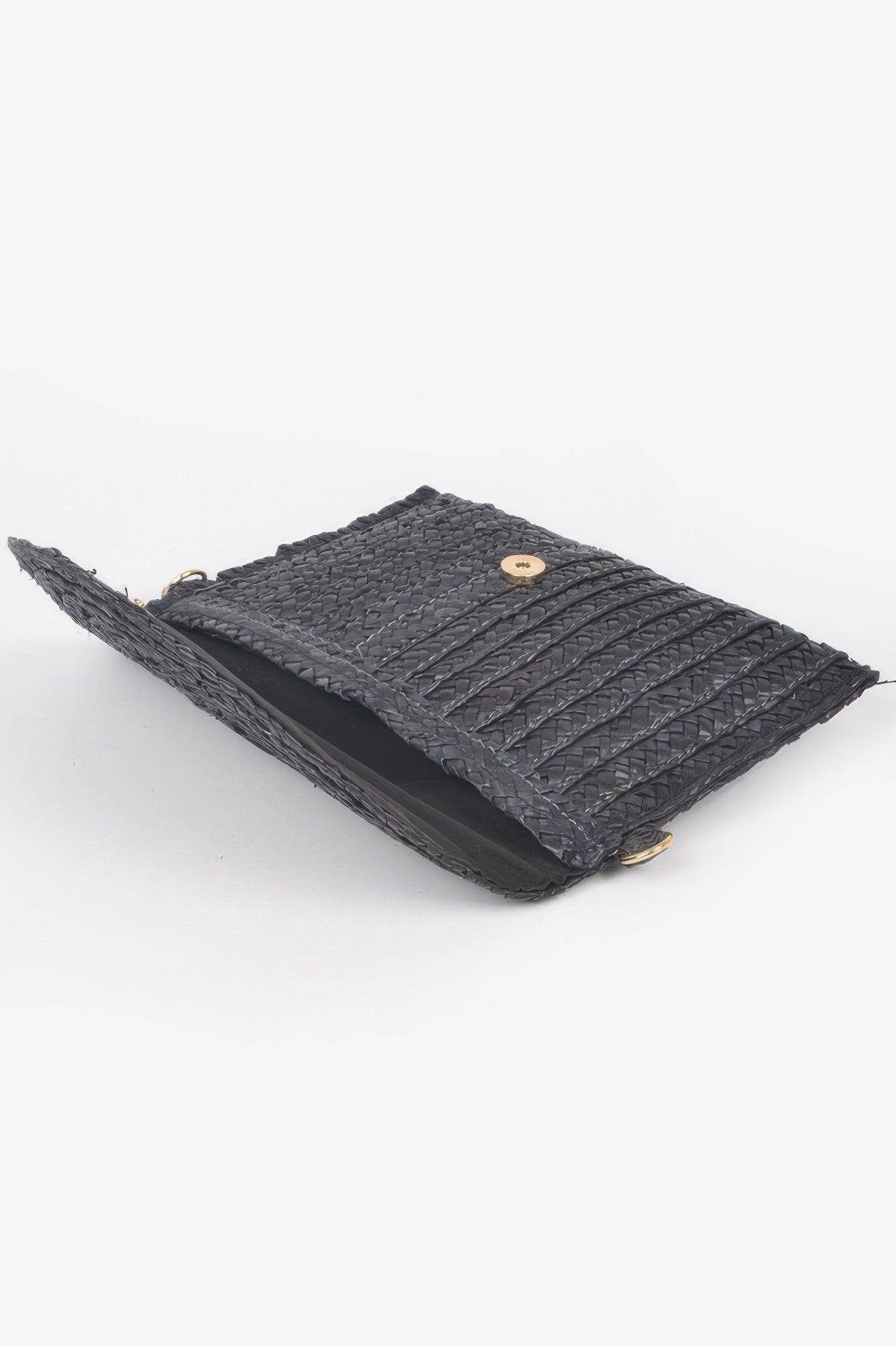 Straw Pom Pom Flap Bag