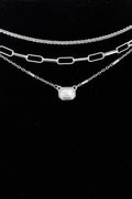 Triple Jeweled Choker Necklace