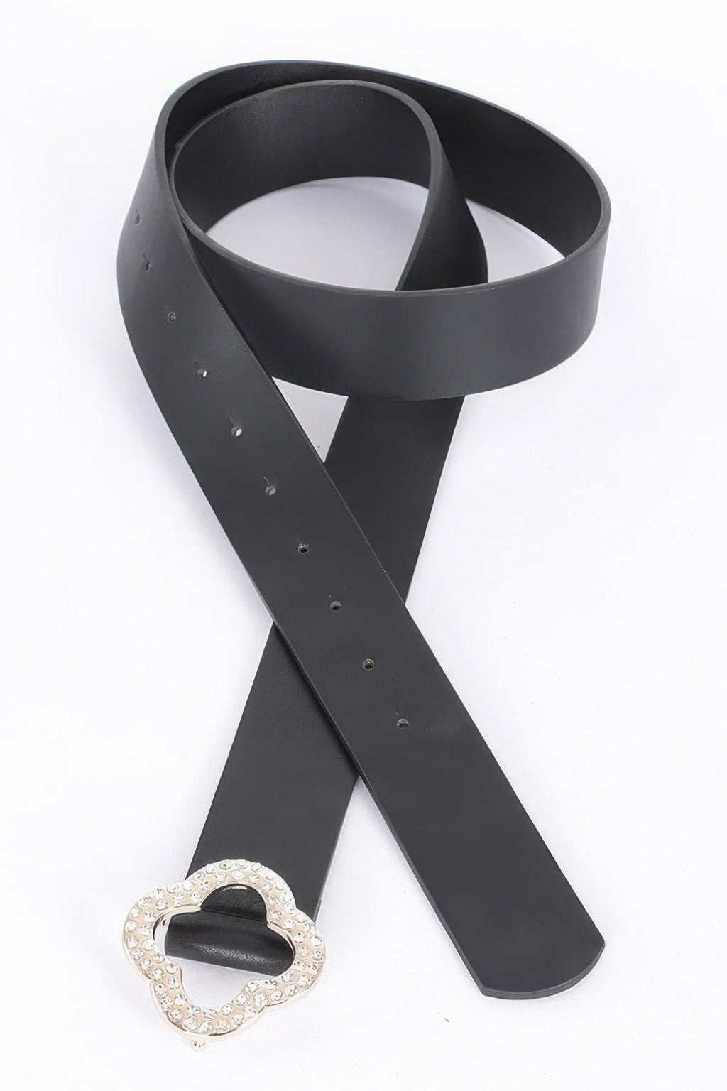 Faux Leather Metal Buckle Plus Belt