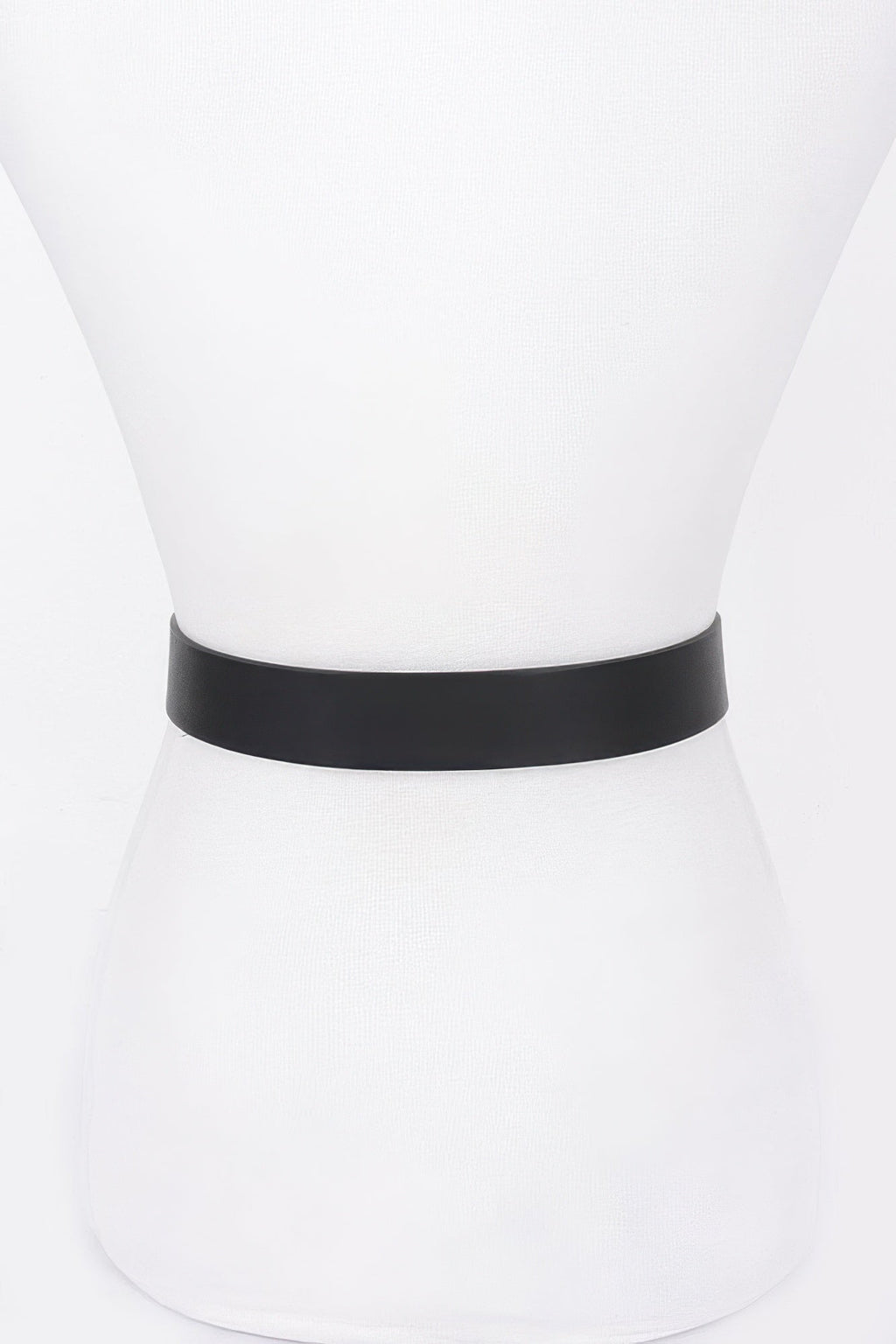 Faux Leather Metal Buckle Plus Belt
