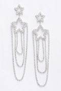 Rhinestone Fringe Earring