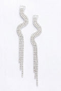Rhinestone Fringe Earring