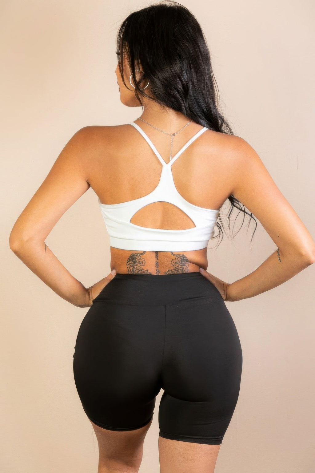 Racerback Cutout Sports Bra Designed for movement and made to flatter,
