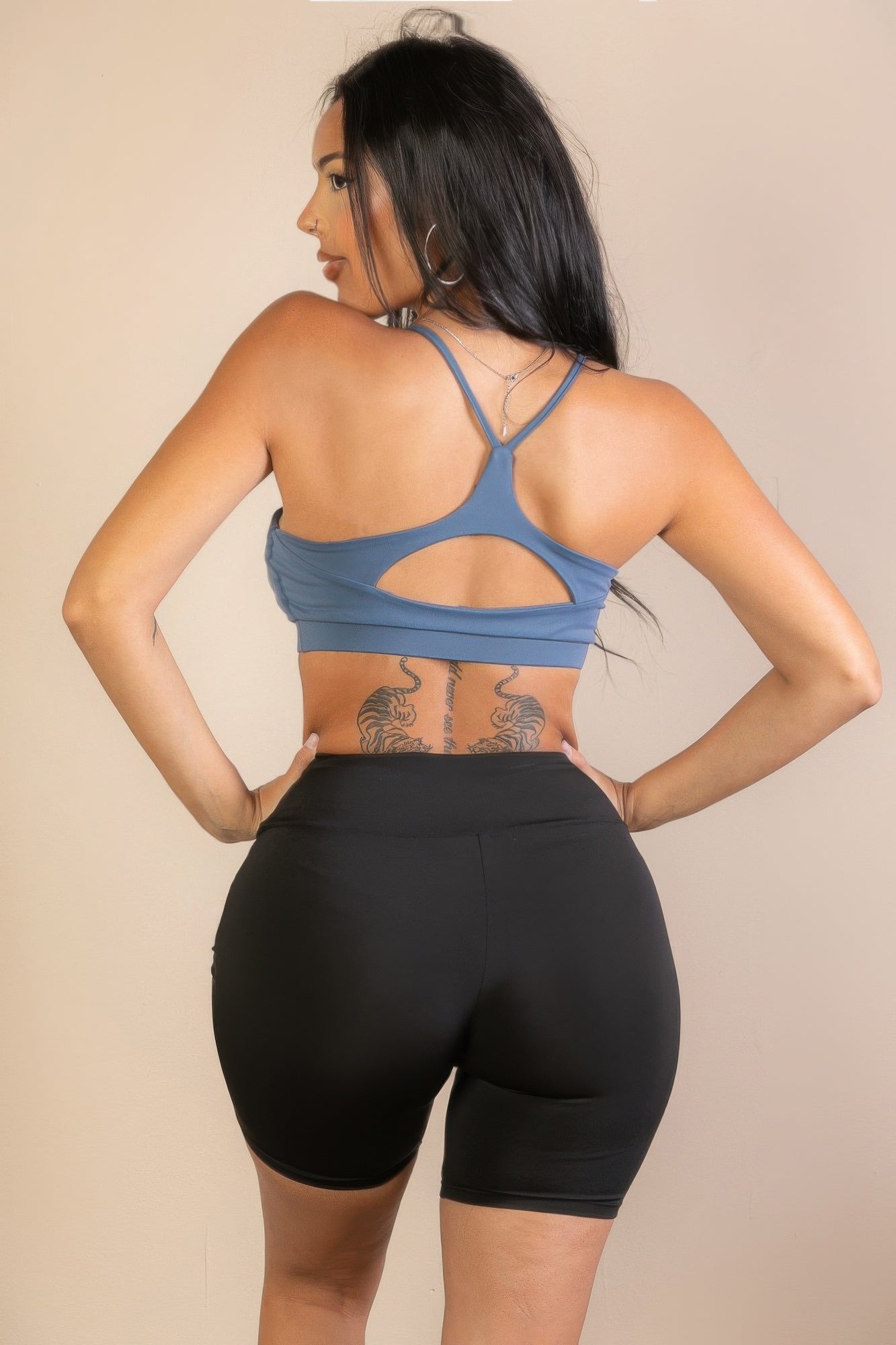 Racerback Cutout Sports Bra Designed for movement and made to flatter,